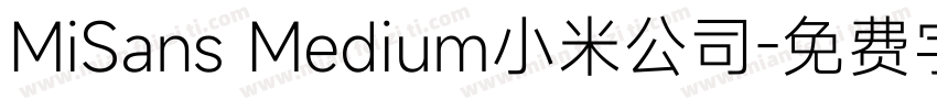 MiSans Medium小米公司字体转换